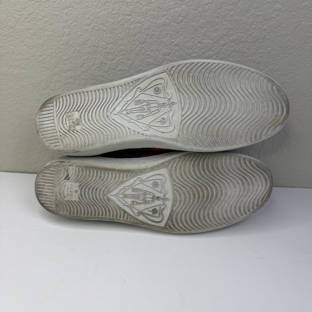 Mens Gucci Ace GG Supreme Sneakers Black/Grey U.S. Size 10 - Picture 2 of 12